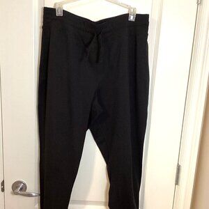 Joe Fresh Active Women's Black Joggers Casual Yoga Pants Size XL Lightweight